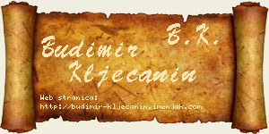 Budimir Klječanin vizit kartica